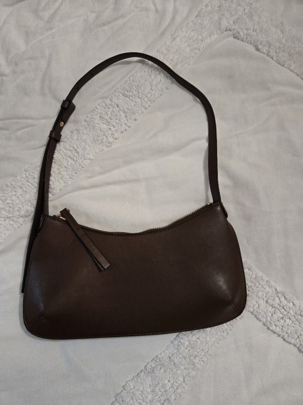 H&M Chocolate Brown Leather Shoulder Bag